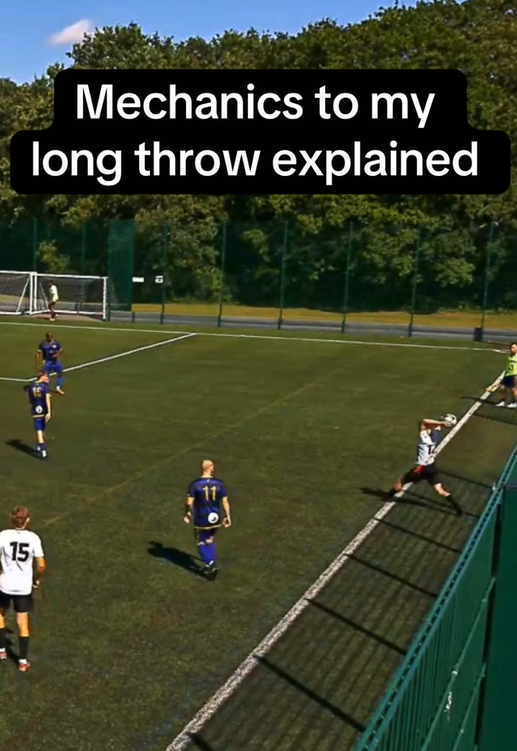 TikTok cover showing the long-throw technique tutorial